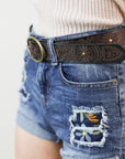 The Floral Stitch Belt