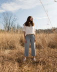 The Shari Cropped Wide Leg Denim by OAT NY