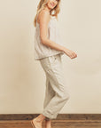 The Ayla Striped Eyelet Cami