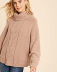 The Karmen Turtleneck Chenille Sweater