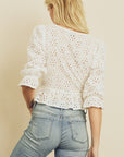 The Sunflower Eyelet Top