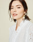 The Hadie Eyelet Lace Top