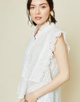 The Hadie Eyelet Lace Top