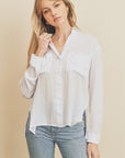 The Sloane Woven Button-Down Shirt