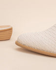 The Luxe Vegan Snake Mule