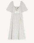 The Aiche Polka Dot Tie Back Dress by FRNCH