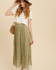 The Laurie Pleated Maxi Skirt