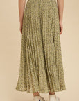 The Laurie Pleated Maxi Skirt