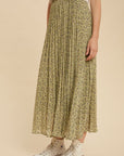 The Laurie Pleated Maxi Skirt