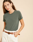 The Kelli Ribbed Tee