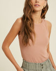 The Ariana Basic Fitted Rib Top
