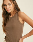 The Ariana Basic Fitted Rib Top