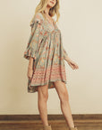 The Chloe Paisley Mini Dress