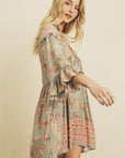 The Chloe Paisley Mini Dress