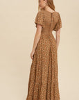 The Abbi Flutter Sleeve Maxi Dress