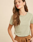 The Jory Heather Knit Top