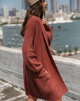 The Serena Plush Long Cardigan