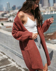 The Serena Plush Long Cardigan
