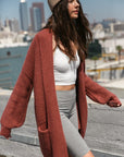 The Serena Plush Long Cardigan
