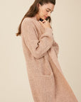 The Serena Plush Long Cardigan