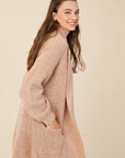 The Serena Plush Long Cardigan