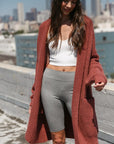 The Serena Plush Long Cardigan