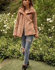 The Mattie High Necky Teddy Jacket