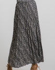 The Elsie Leopard Pleated Maxi Skirt