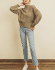 The Meredith Lantern Sleeve Sweater