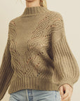 The Meredith Lantern Sleeve Sweater