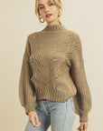 The Meredith Lantern Sleeve Sweater