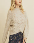 The Meredith Lantern Sleeve Sweater