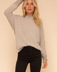 The Fara Brushed Hacci Dolman Sleeve