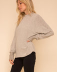 The Fara Brushed Hacci Dolman Sleeve
