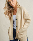 The Seneca Oatmeal Boyfriend Cardigan