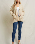 The Seneca Oatmeal Boyfriend Cardigan