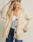 The Seneca Oatmeal Boyfriend Cardigan