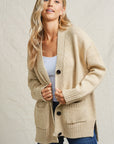 The Seneca Oatmeal Boyfriend Cardigan