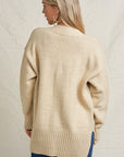 The Seneca Oatmeal Boyfriend Cardigan