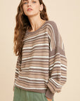The Anita Striped Knit Sweater