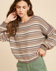 The Anita Striped Knit Sweater
