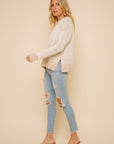The Gina Chunky Ribbed Round Neck Sweater