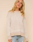 The Gina Chunky Ribbed Round Neck Sweater
