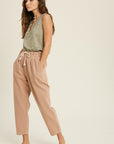 The Julien Relaxed Denim Drawstring Pants