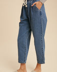 The Julien Relaxed Denim Drawstring Pants