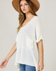 The Chantal Relaxed Half Sleeve Sweater