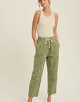 The Julien Relaxed Denim Drawstring Pants