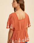 The Ophelia Embroidered Top
