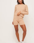 The Micah Sweater Knit Biker Shorts