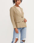 The Olive Aldi Button-Up Blazer